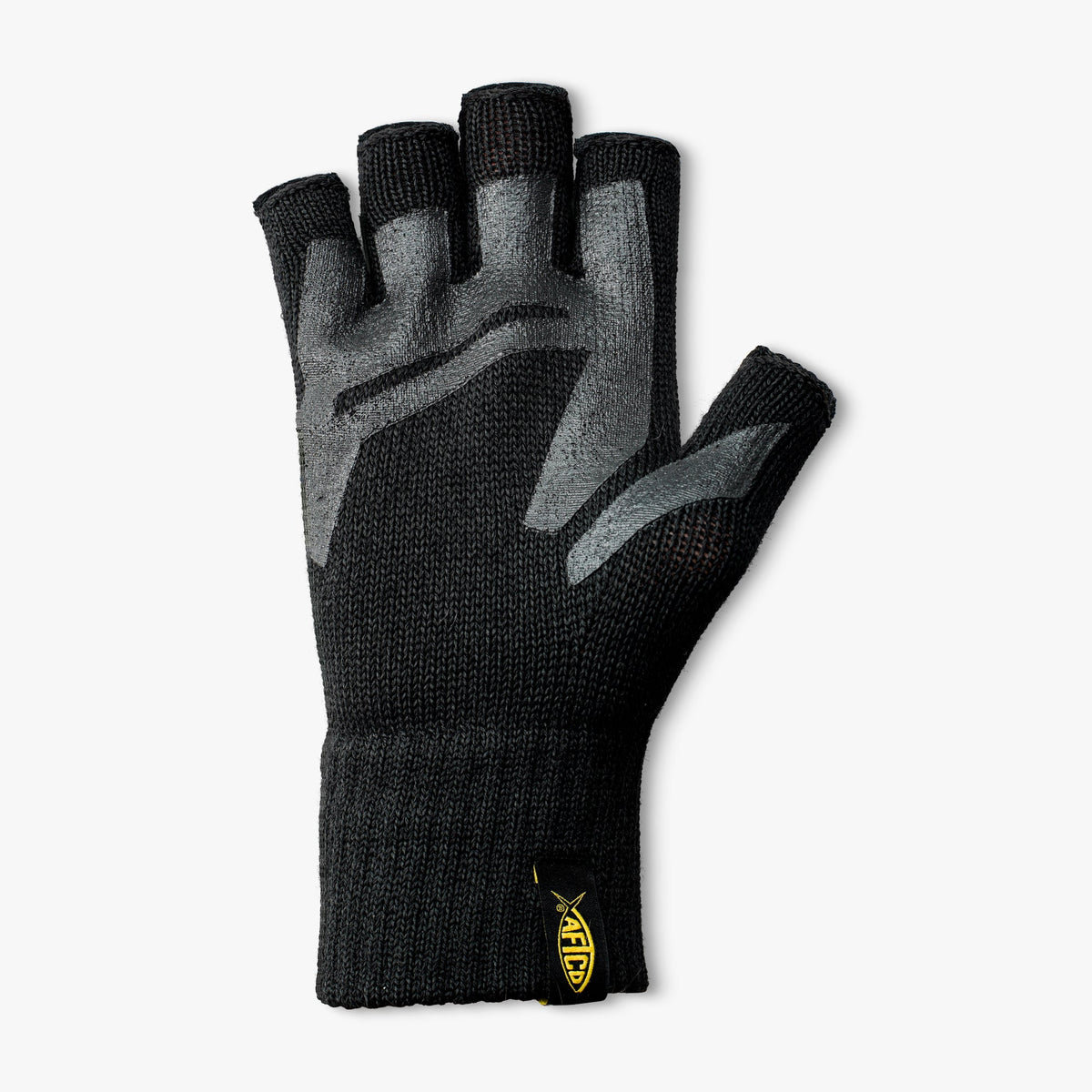 Black Warm Wool Fingerless Cold Weather Fishing Gloves / AFTCO Everyday