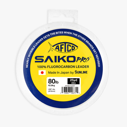 Clear Saiko Pro 100% Fluorocarbon Leader / AFTCO Top Pick