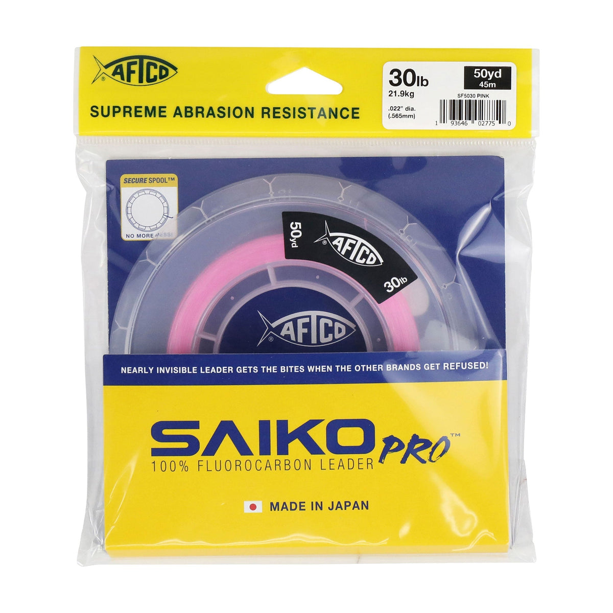 Clear Saiko Pro 100% Fluorocarbon Leader / AFTCO Top Pick