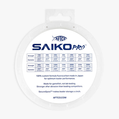 Clear Saiko Pro 100% Fluorocarbon Leader / AFTCO Top Pick