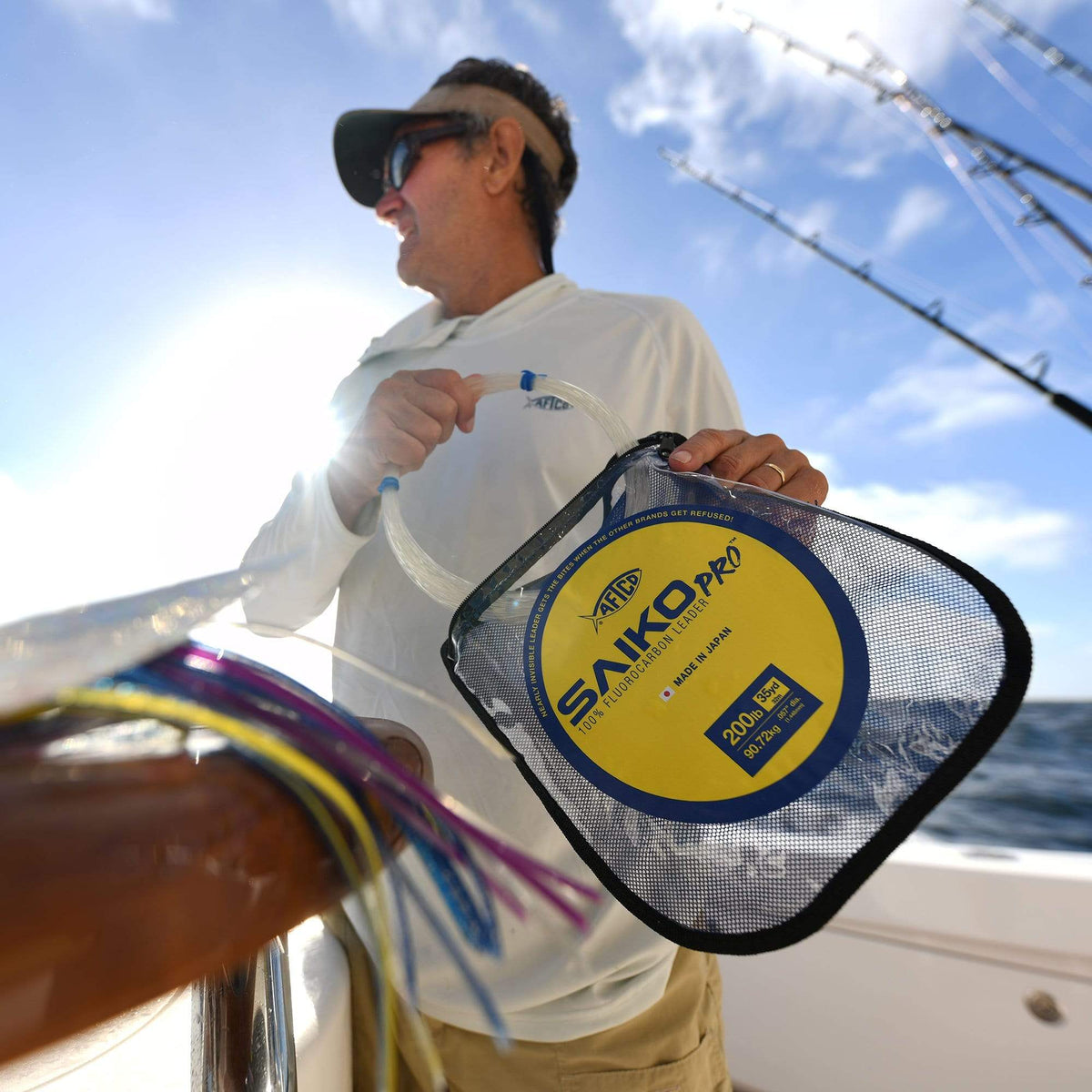 Clear Saiko Pro 100% Fluorocarbon Leader / AFTCO Top Pick