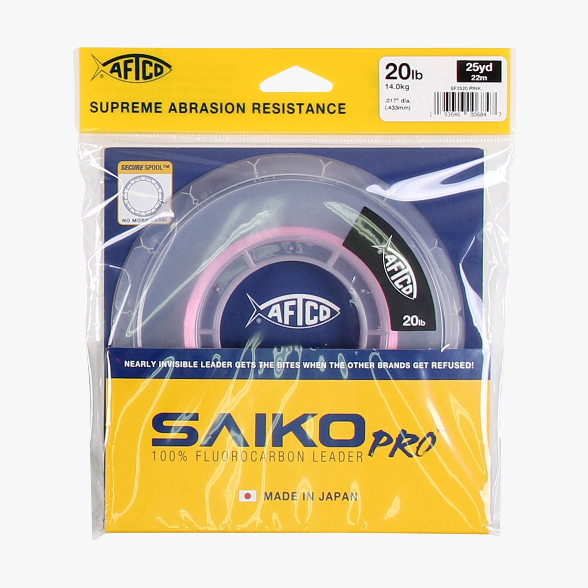 Clear Saiko Pro 100% Fluorocarbon Leader / AFTCO Top Pick