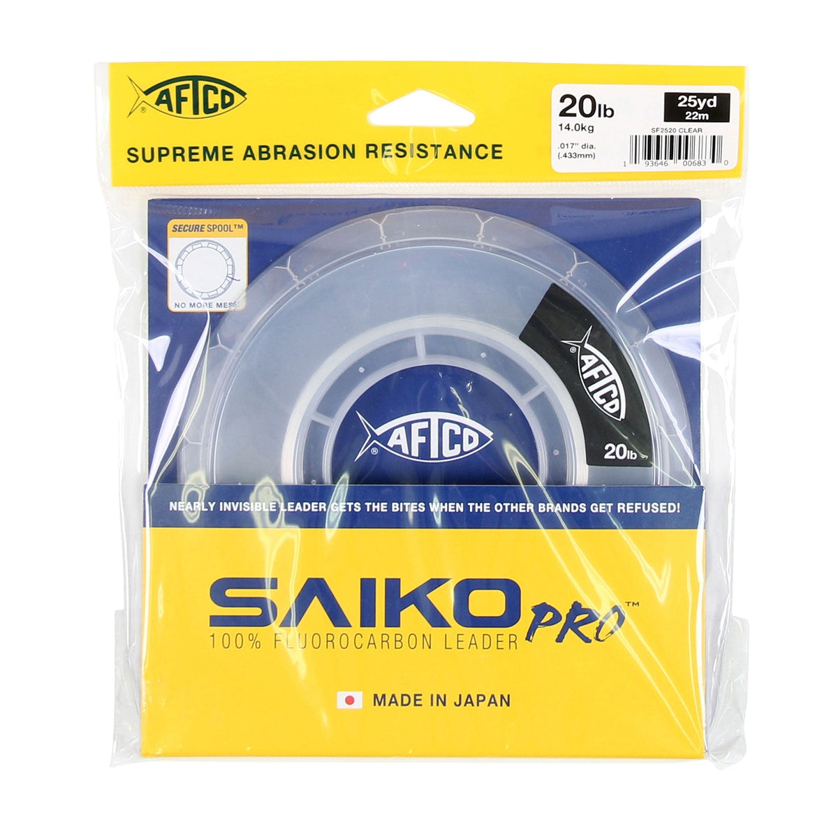 Clear Saiko Pro 100% Fluorocarbon Leader / AFTCO Top Pick