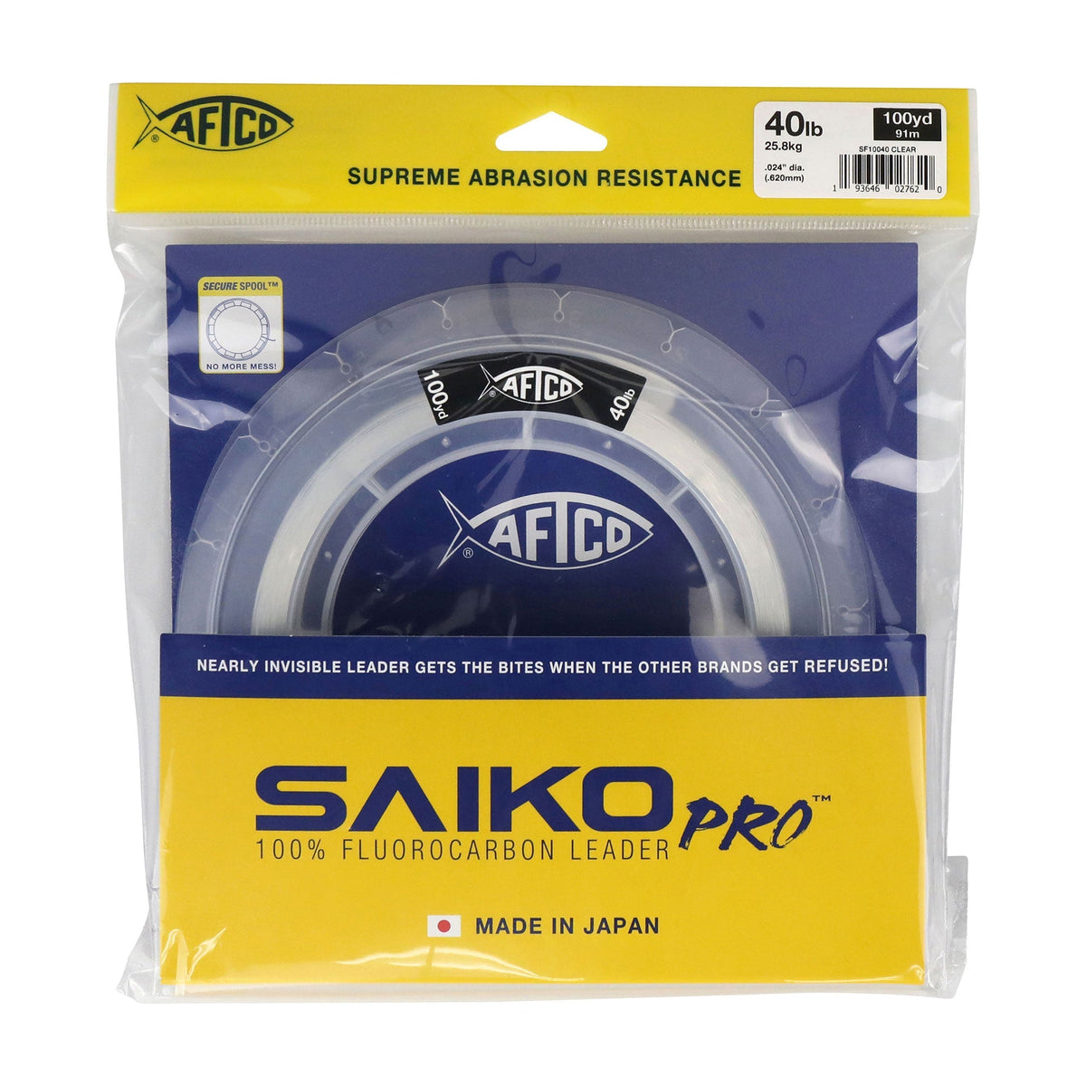 Clear Saiko Pro 100% Fluorocarbon Leader / AFTCO Top Pick