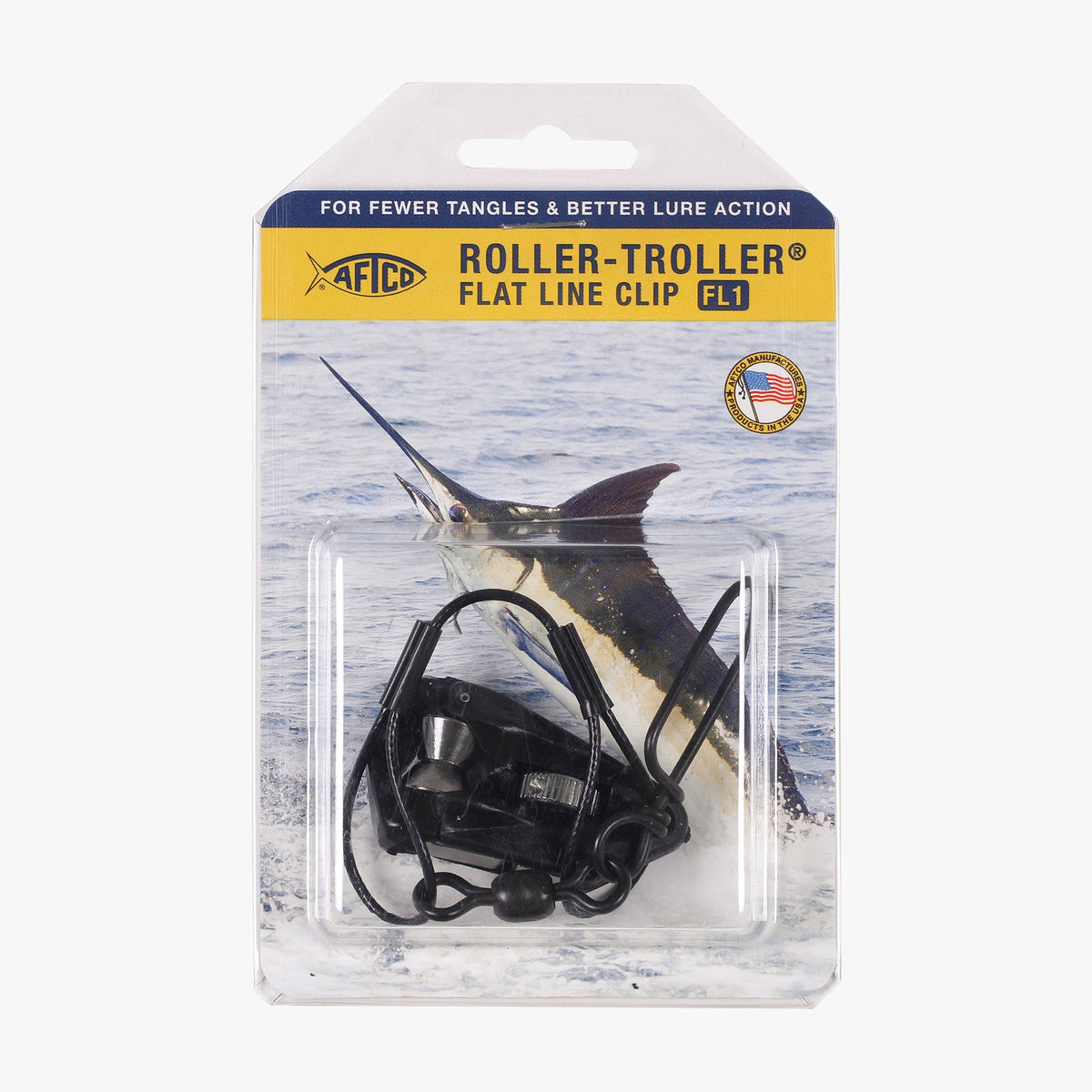 Black Roller-Troller Flat Line Clips / AFTCO Smart Buy
