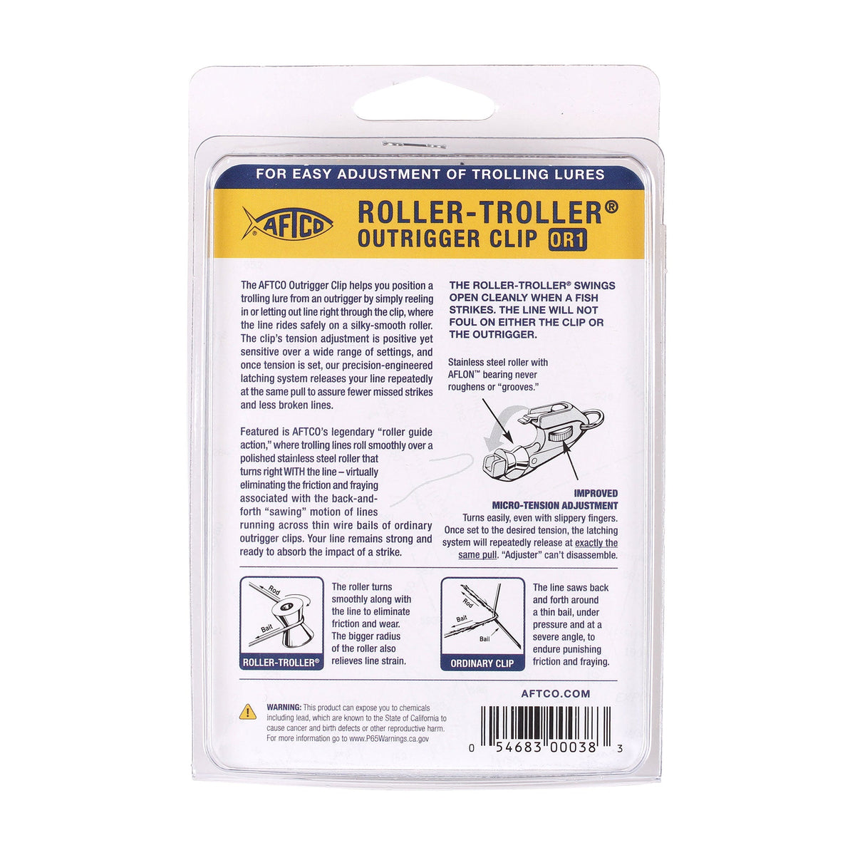 Black Roller-Troller Outrigger Clips / AFTCO Featured
