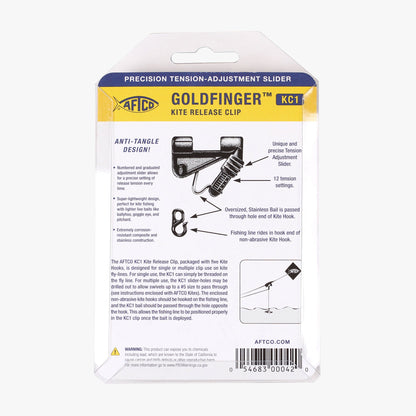 Black Goldfinger Kite Release Clip / AFTCO Smart Buy