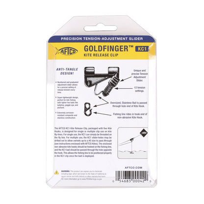 Black Goldfinger Kite Release Clip / AFTCO Smart Buy