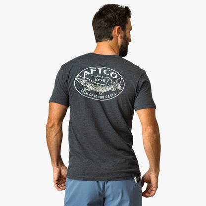 Charcoal Heather Thrasher Short Sleeve Men's Fishing T-Shirt / AFTCO Trending