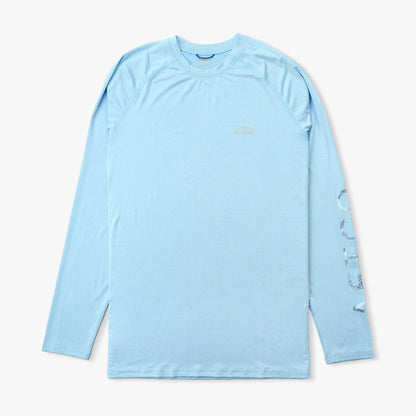 Splish Splash Heather Big Guy Samurai LS Performance Shirt / AFTCO Special Offer