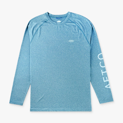 Splish Splash Heather Big Guy Samurai LS Performance Shirt / AFTCO Special Offer