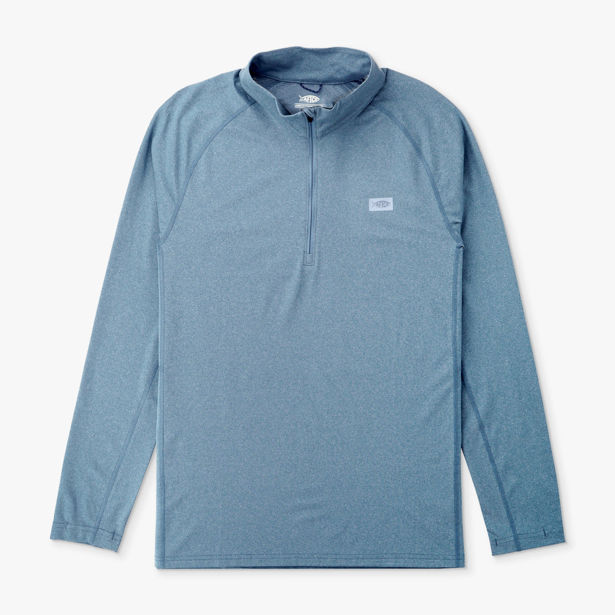 Bering Sea Heather Air O Mesh 1/4 Zip Performance Shirt / AFTCO Everyday