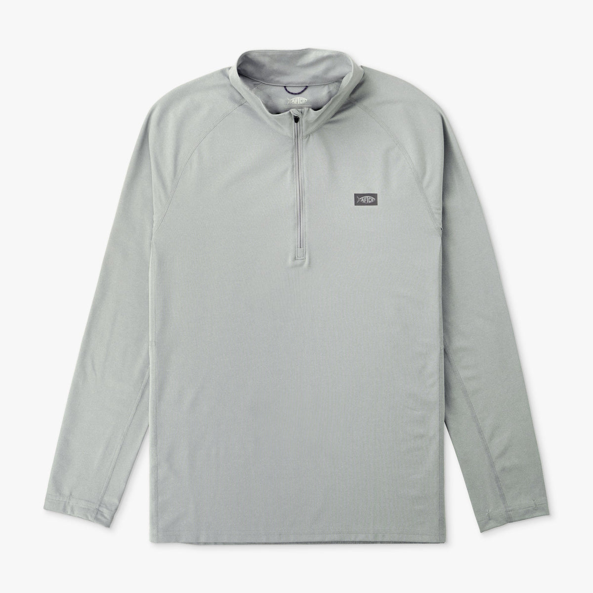 Bering Sea Heather Air O Mesh 1/4 Zip Performance Shirt / AFTCO Everyday