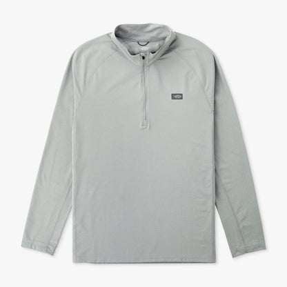 Bering Sea Heather Air O Mesh 1/4 Zip Performance Shirt / AFTCO Everyday