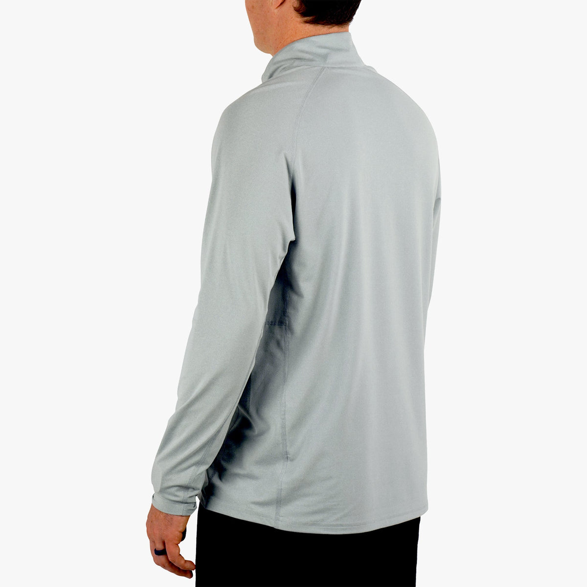 Bering Sea Heather Air O Mesh 1/4 Zip Performance Shirt / AFTCO Everyday