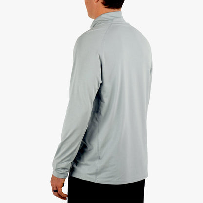 Bering Sea Heather Air O Mesh 1/4 Zip Performance Shirt / AFTCO Everyday
