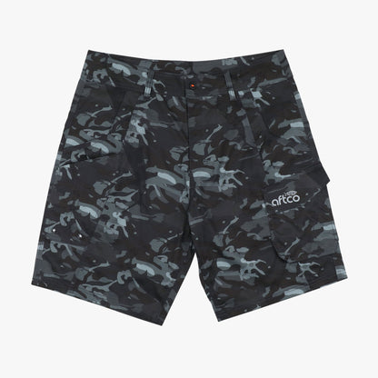 Black Camo Tactical Camo Fishing Shorts - AFTCO / AFTCO Top Pick