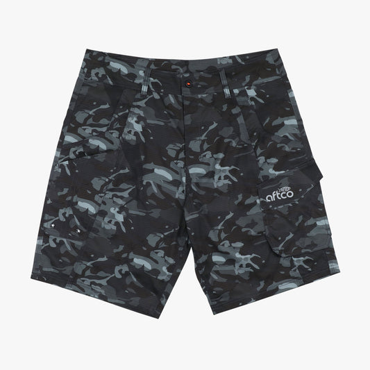 Black Camo Tactical Camo Fishing Shorts - AFTCO / AFTCO Top Pick