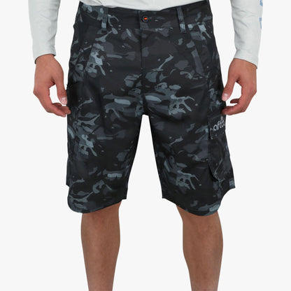 Black Camo Tactical Camo Fishing Shorts - AFTCO / AFTCO Top Pick