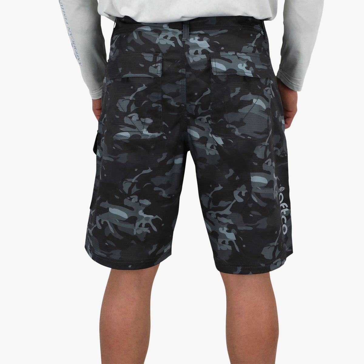 Black Camo Tactical Camo Fishing Shorts - AFTCO / AFTCO Top Pick