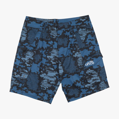 Navy Digi Camo Tactical Camo Fishing Shorts - AFTCO / AFTCO Deals