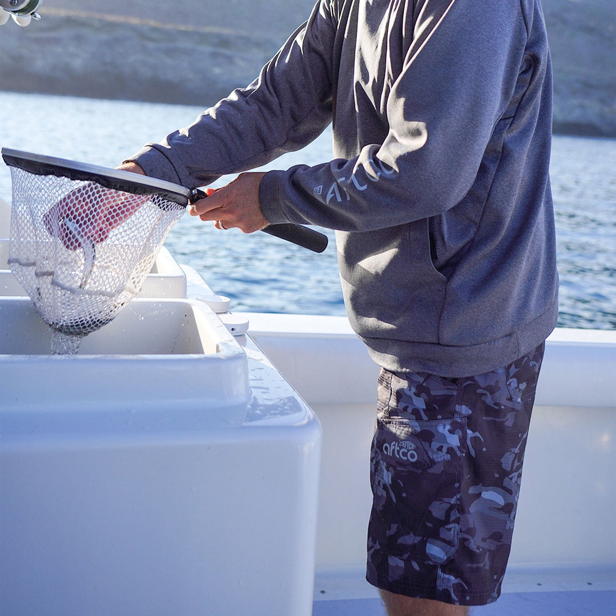 Navy Digi Camo Tactical Camo Fishing Shorts - AFTCO / AFTCO Deals