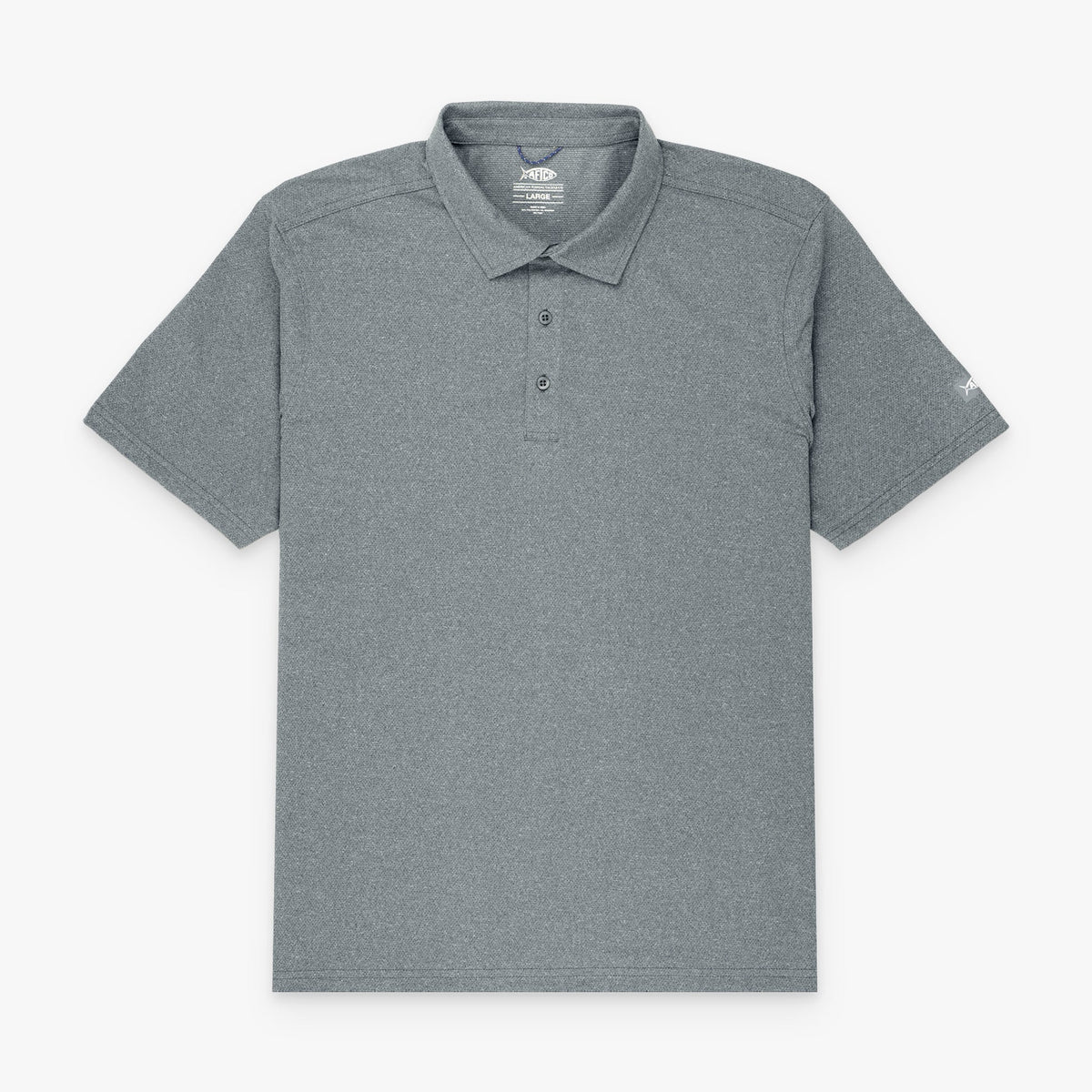 Charcoal Heather Air O Mesh Performance Polo / AFTCO Sale