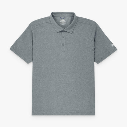 Charcoal Heather Air O Mesh Performance Polo / AFTCO Sale