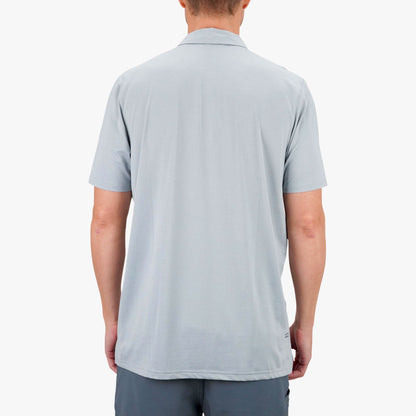 Charcoal Heather Air O Mesh Performance Polo / AFTCO Sale