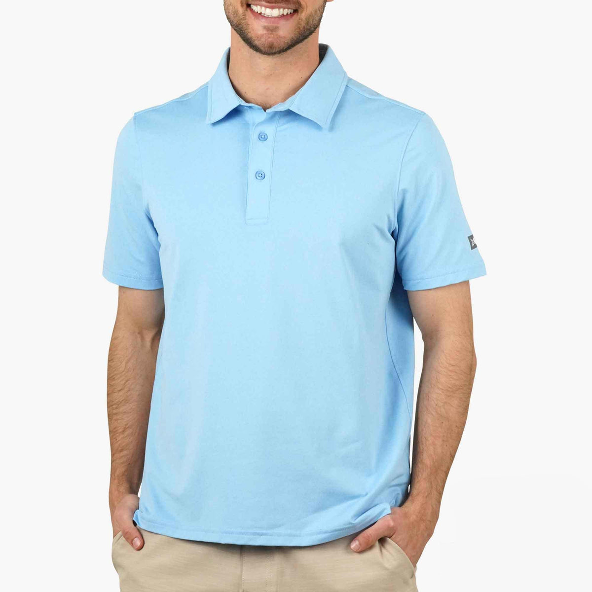 Charcoal Heather Air O Mesh Performance Polo / AFTCO Sale
