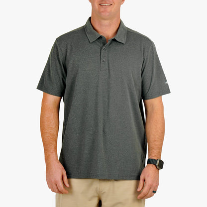 Charcoal Heather Air O Mesh Performance Polo / AFTCO Sale