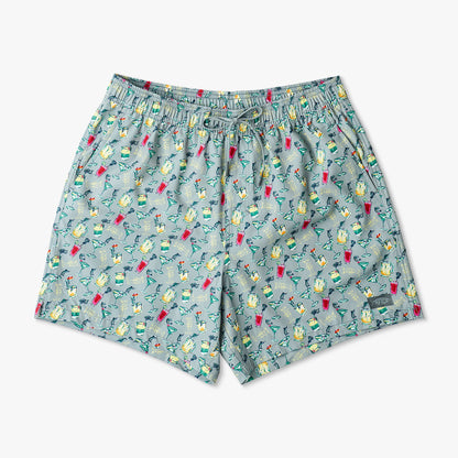 Gray Strike Printed Swim Trunks / AFTCO Hot Sale