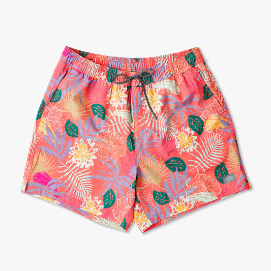 Coral Strike Printed Swim Trunks / AFTCO Value