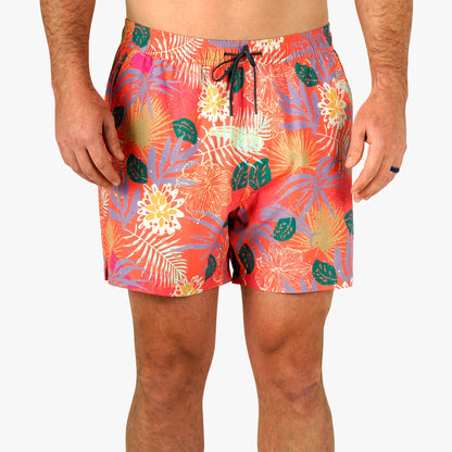 Coral Strike Printed Swim Trunks / AFTCO Value