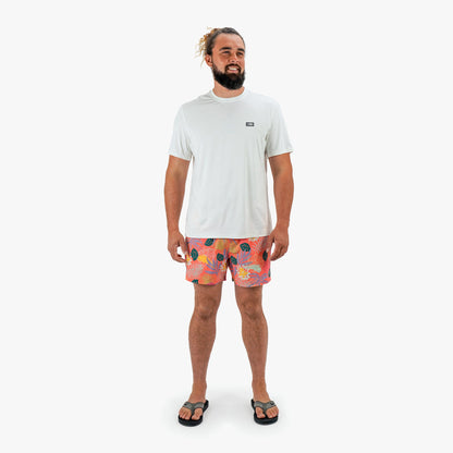 Coral Strike Printed Swim Trunks / AFTCO Value