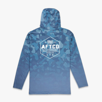 Air Force OG Camo OG Camo UVX LS Hooded Fishing Shirt / AFTCO Best Seller