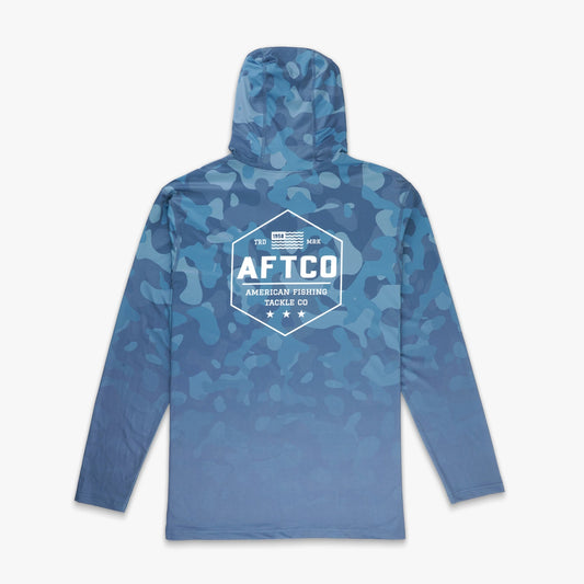 Air Force OG Camo OG Camo UVX LS Hooded Fishing Shirt / AFTCO Best Seller
