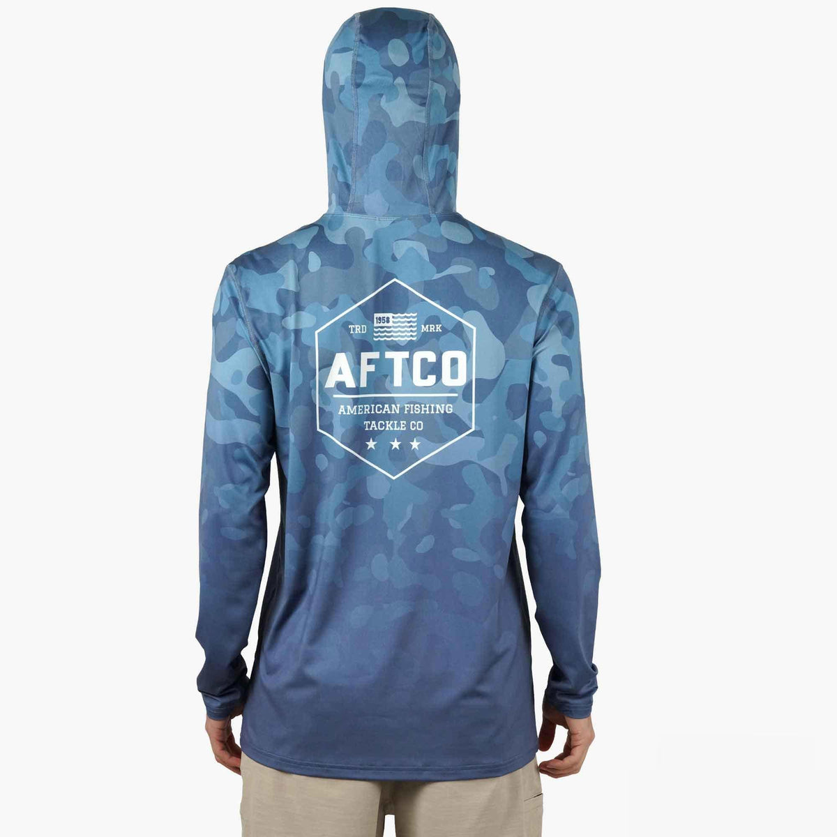 Air Force OG Camo OG Camo UVX LS Hooded Fishing Shirt / AFTCO Best Seller