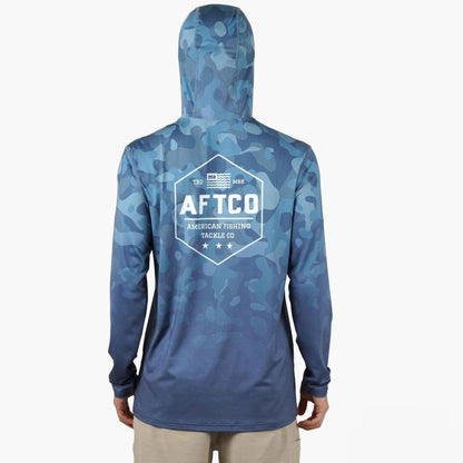Air Force OG Camo OG Camo UVX LS Hooded Fishing Shirt / AFTCO Best Seller