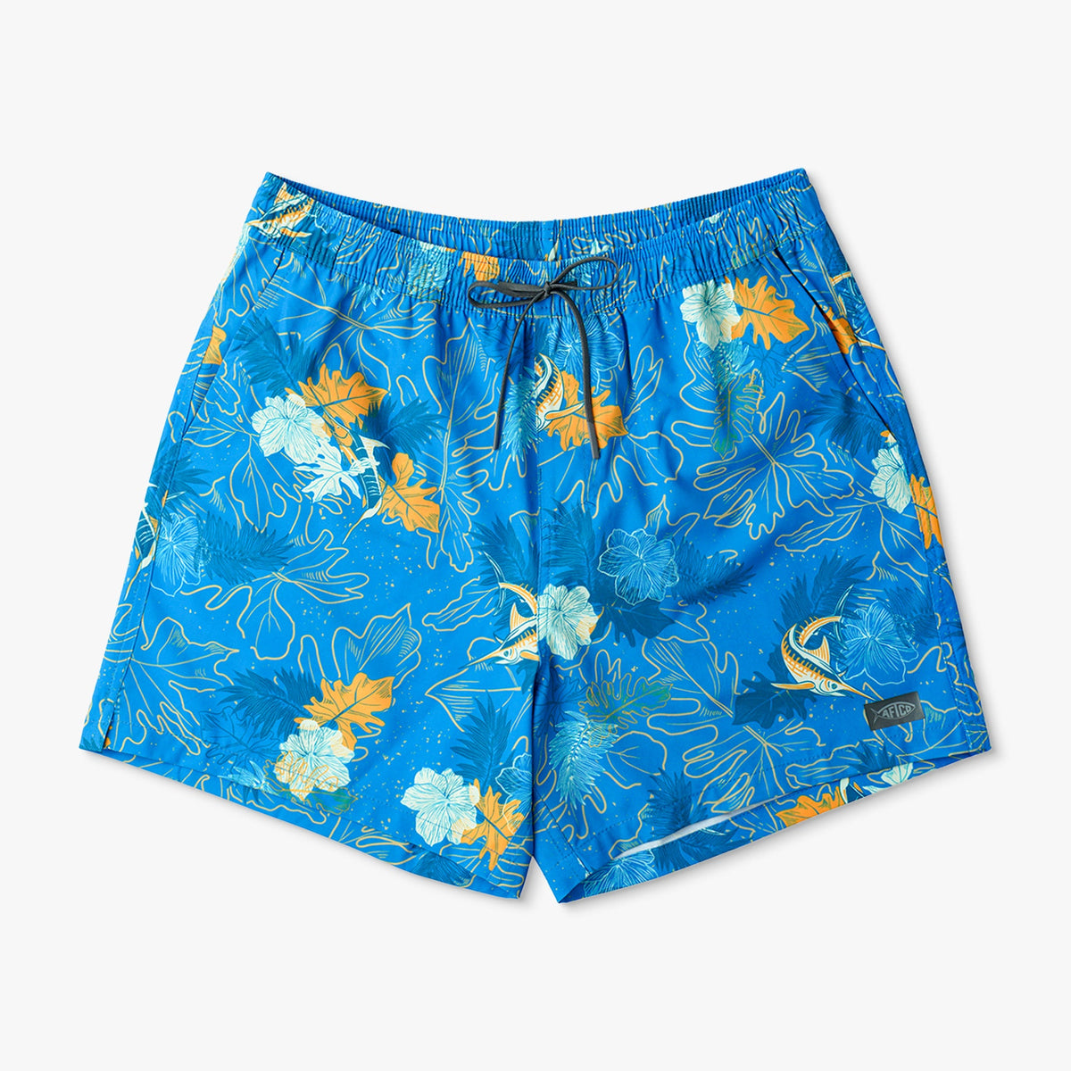 Blue Water Strike Printed Swim Trunks / AFTCO Customer Favorite