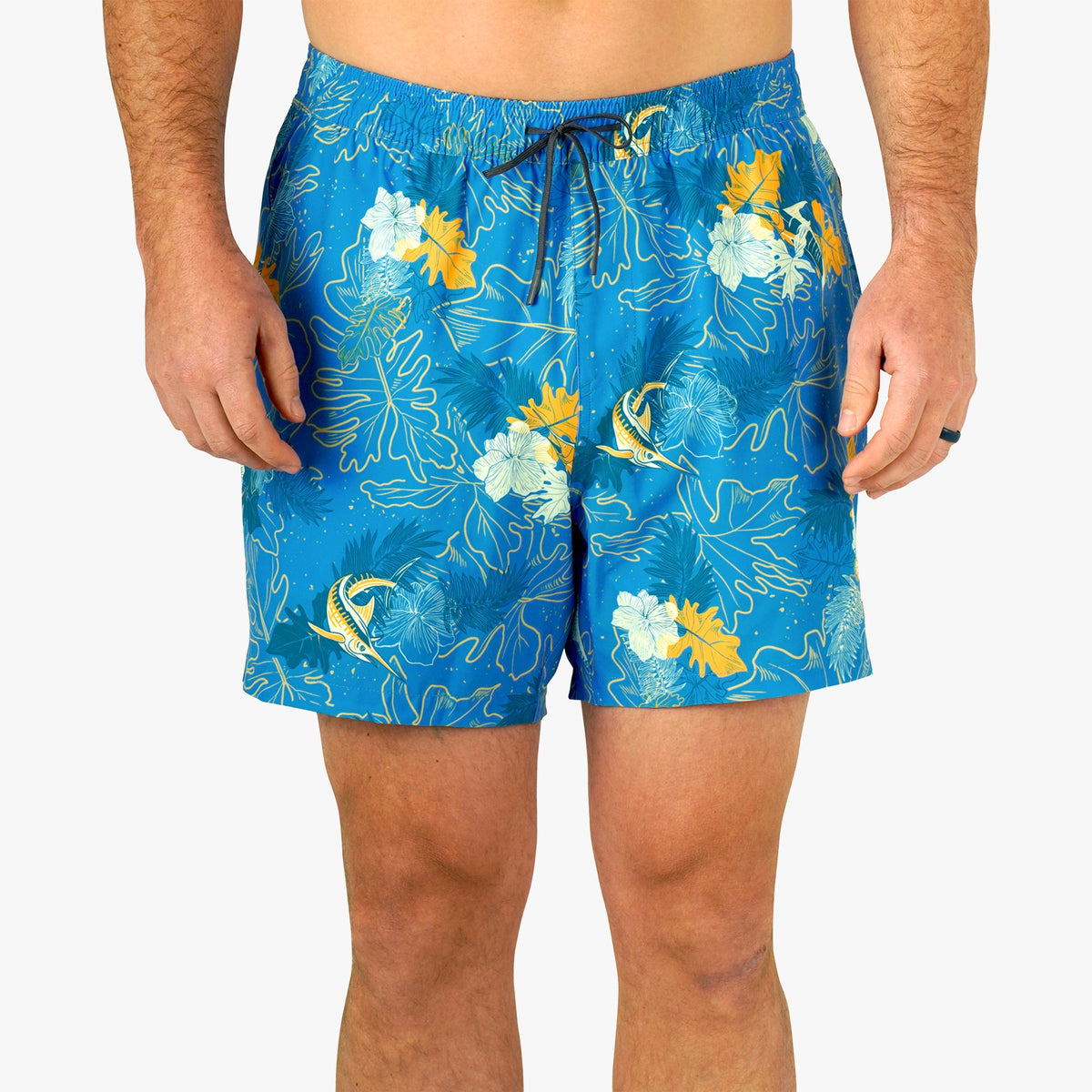 Blue Water Strike Printed Swim Trunks / AFTCO Customer Favorite