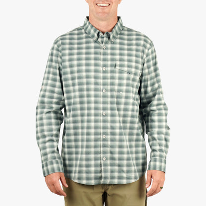 Jade Dust Portside LS Button Down Fishing Shirt / AFTCO Exclusive