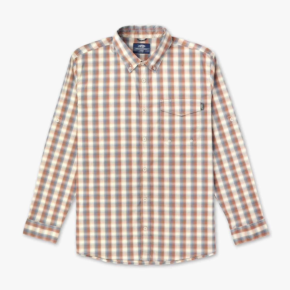 Jade Dust Portside LS Button Down Fishing Shirt / AFTCO Exclusive