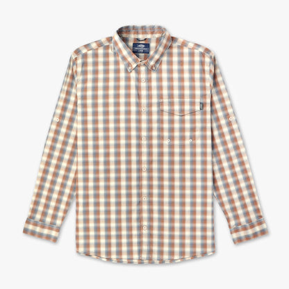 Jade Dust Portside LS Button Down Fishing Shirt / AFTCO Exclusive