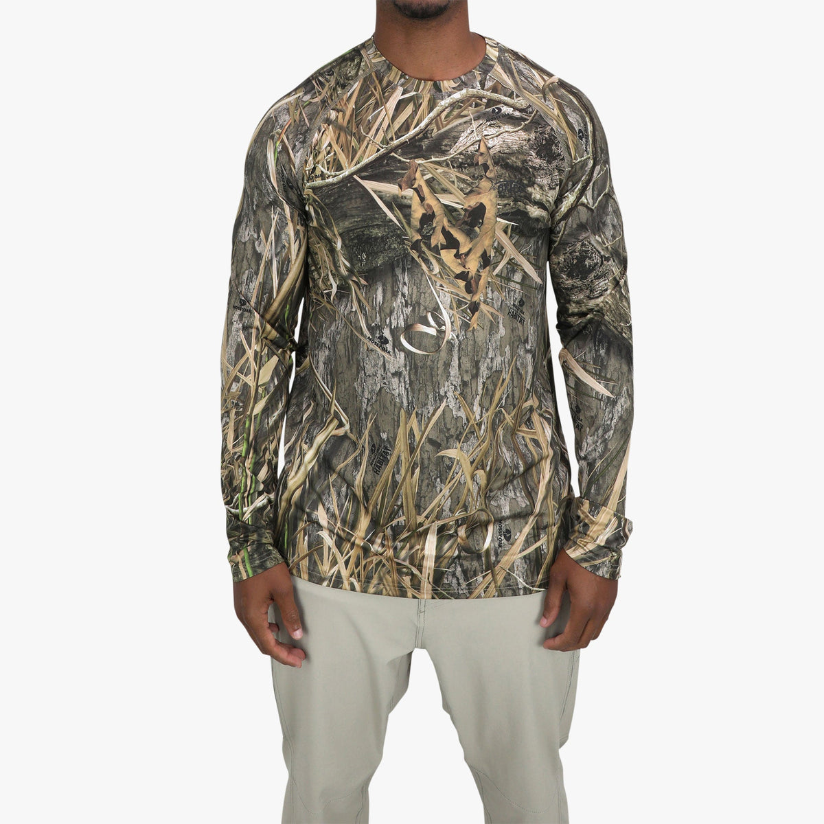 Shadow Grass Habitat Mossy Oak® Camo LS Performance Shirt / AFTCO Special Offer