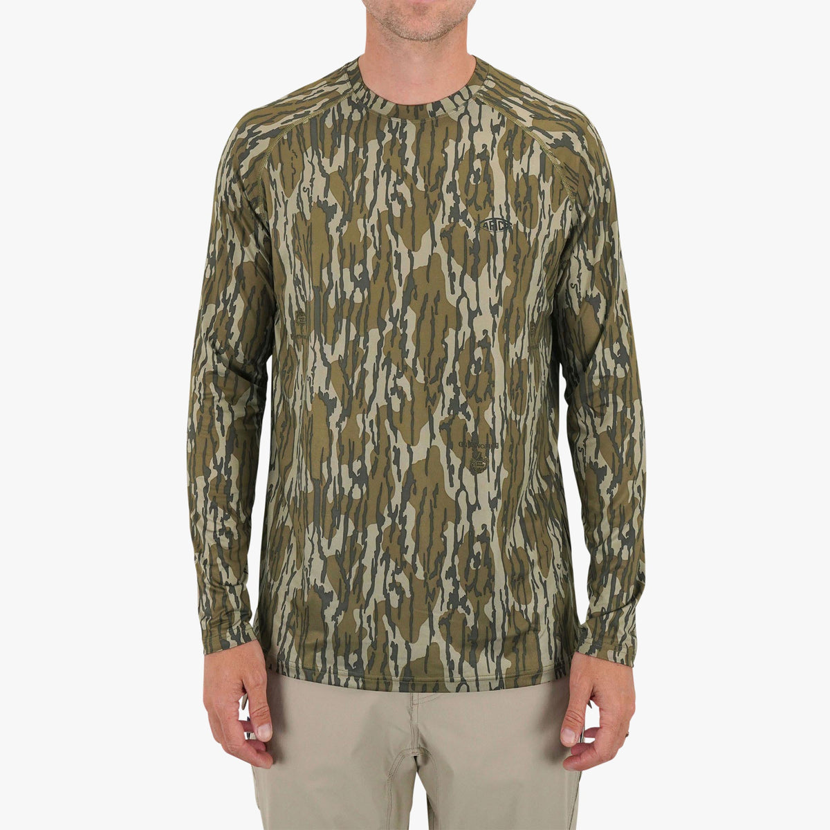 Shadow Grass Habitat Mossy Oak® Camo LS Performance Shirt / AFTCO Special Offer