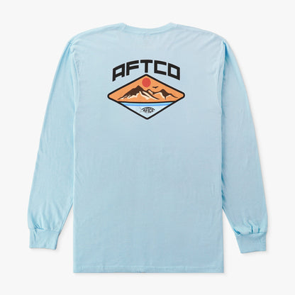 Bluesteel Heather Holiday LS T-Shirts / AFTCO Exclusive