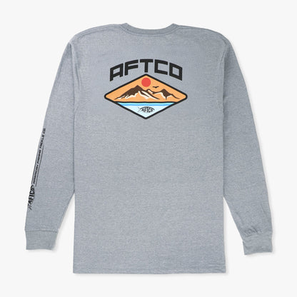 Bluesteel Heather Holiday LS T-Shirts / AFTCO Exclusive