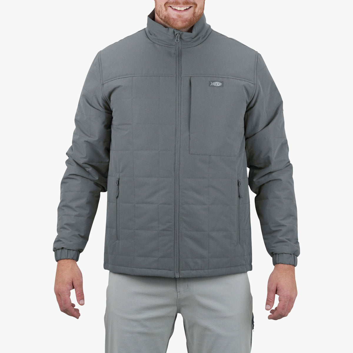 Rubber Crosswind Insulated Fishing Puffer Jacket / AFTCO Customer Favorite