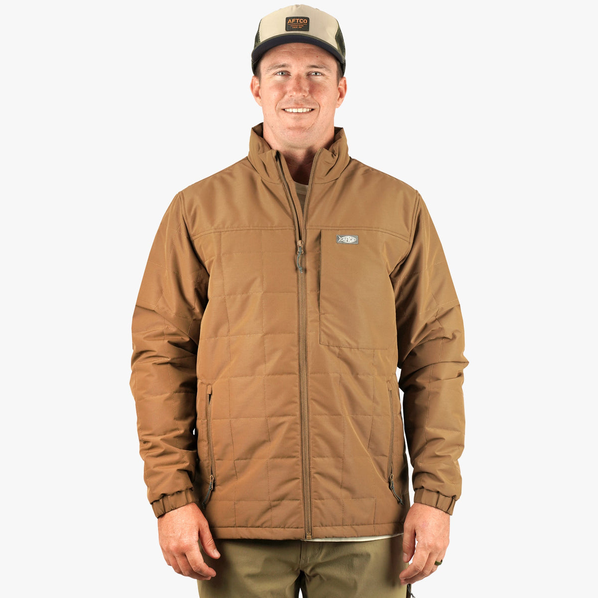 Rubber Crosswind Insulated Fishing Puffer Jacket / AFTCO Customer Favorite